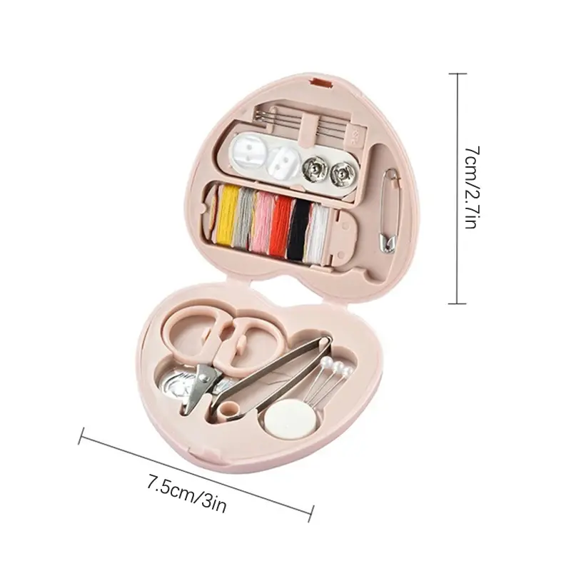 1Box Portable Mini Travel Household Sewing Box Set Sewing Kit Storage Bags Sundries Organizer Home Tools Sewing Accessories