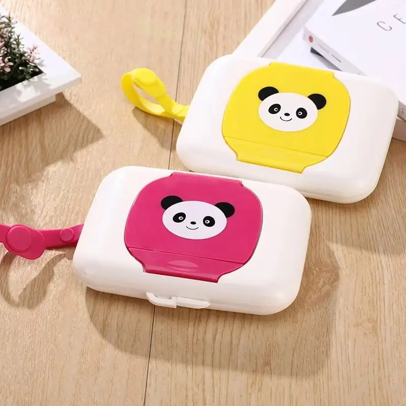 Wet Wipe Holder Baby Wipes Dry Wet Tissue Paper Case Portable Cute Changing Dispenser Storage Holder Paper Towel Box Holder