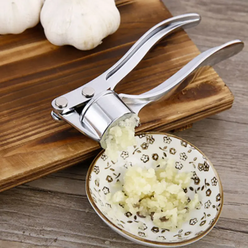 Garlic Press Crusher Walnut Mincer Multifunction Alloy Clip Manual Ginger Mincer Press Grinding Tool Kitchen Gadgets Accessories