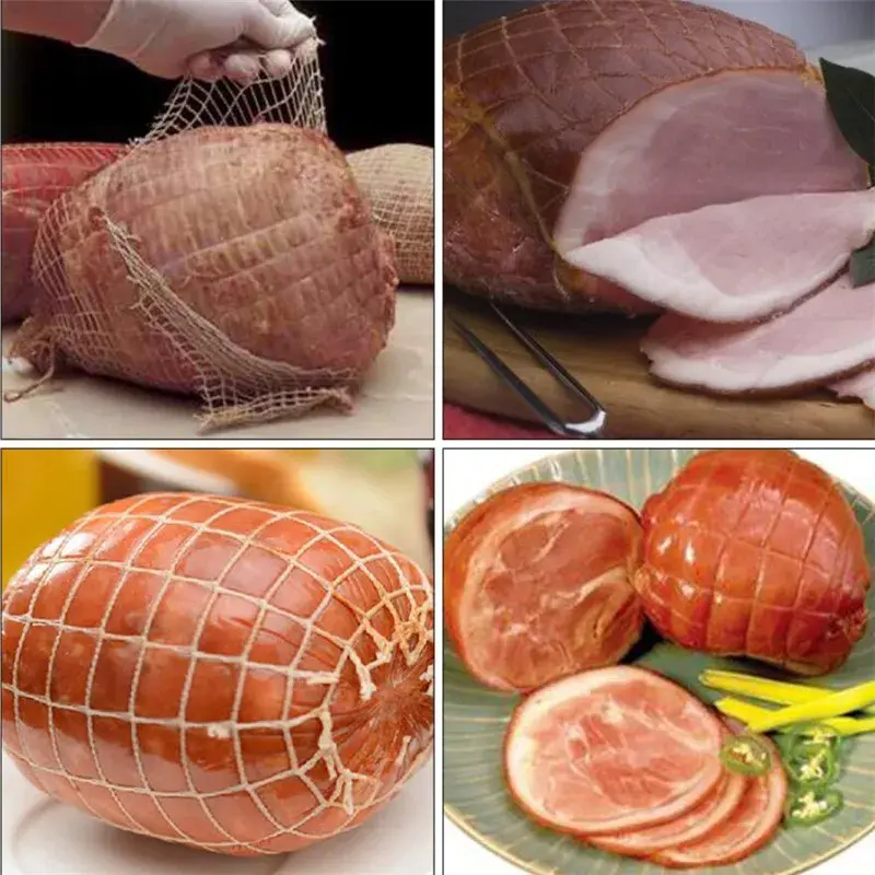 Cotton Meat Net Ham Sausage Roll Net Hot Dog Net Butcher's Strings Bacon Sausage Packaging Tools Kitchen Cooking Tool