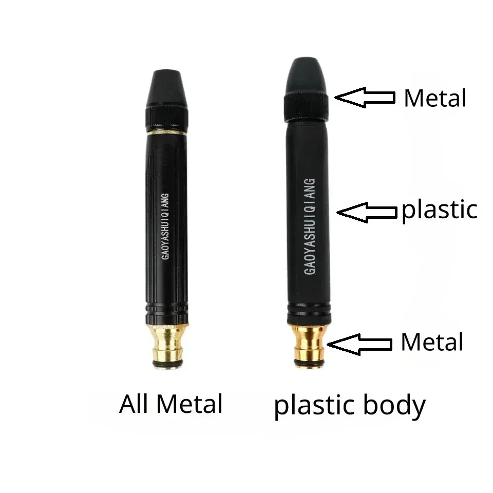 High-Pressure Water Gun Sprayer Household Car Wash Water Black Car Wash Nozzle Diamond Water Watering Pipe Car Wash Gun