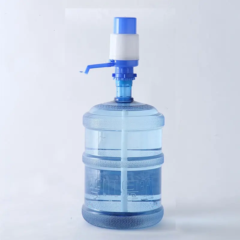 Water Bottles Pump Manual Hand Pressure Drinking Fountain Pressure Pump Water Press Pump with An Extra Short Tube Food Grade