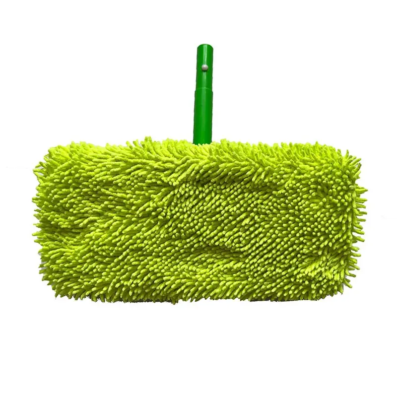 1pc Thickened Elastic Band Flat Mop Cloth Coral Fleece/Microfiber/Chenille Replacement Rotary Mop Cleaning Pad Household Tools