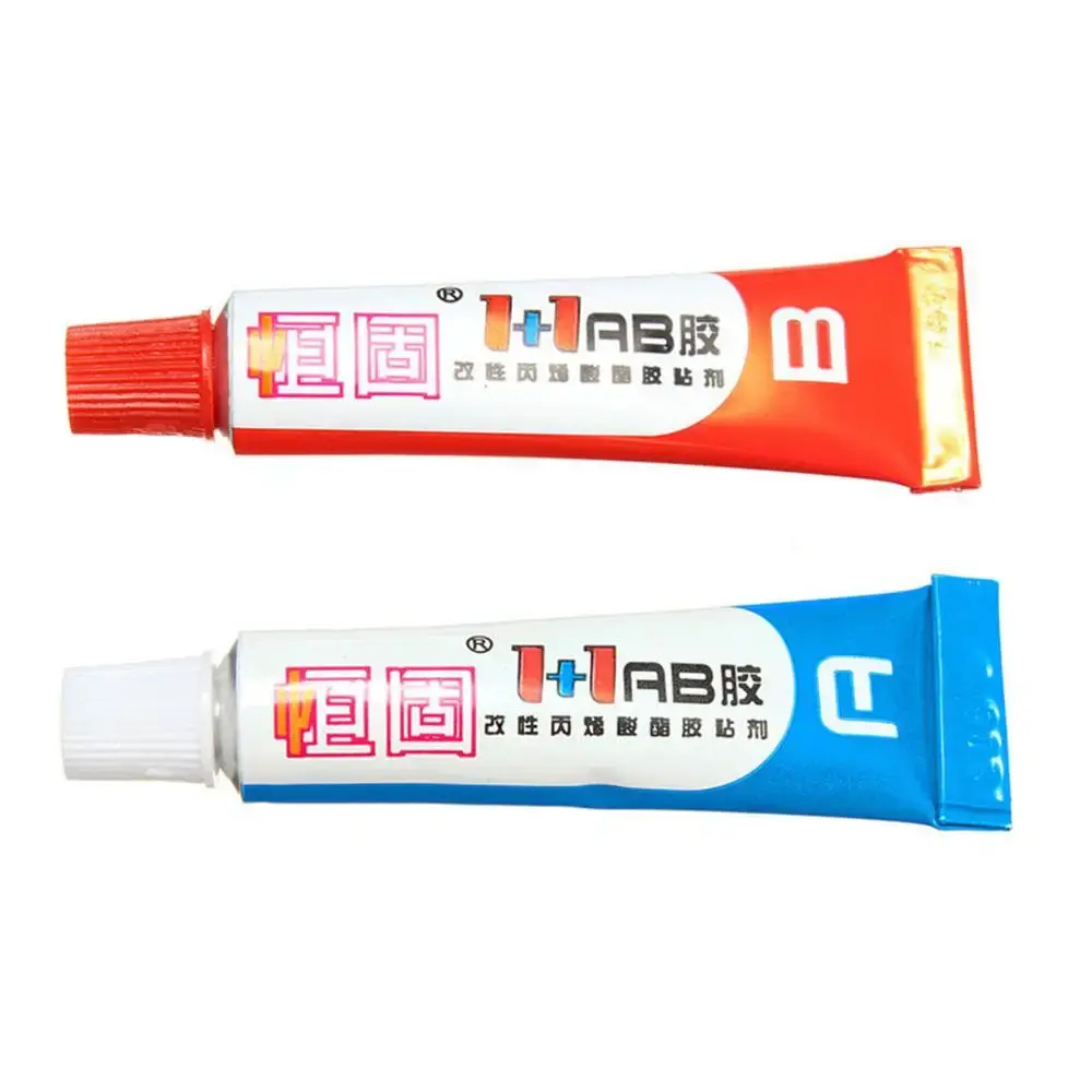 Good 2PC/set Super Strong Epoxy Clear Glue AB Adhesive Cold Weld Plastic Metals Glass Rubber 10g