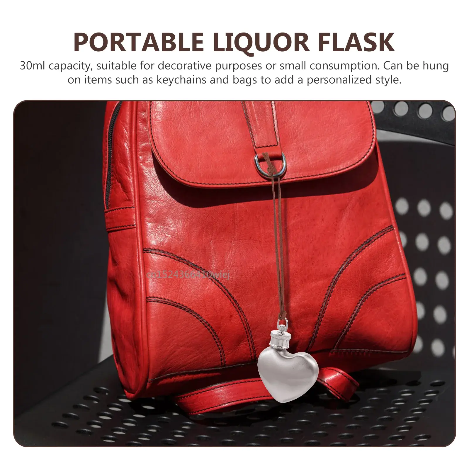 Outdoor Miniature Hip Flask Kettle Portable Wine Pot Small Hip Flask Heart Shaped Stainless Steel Wine Flask Water Bottle