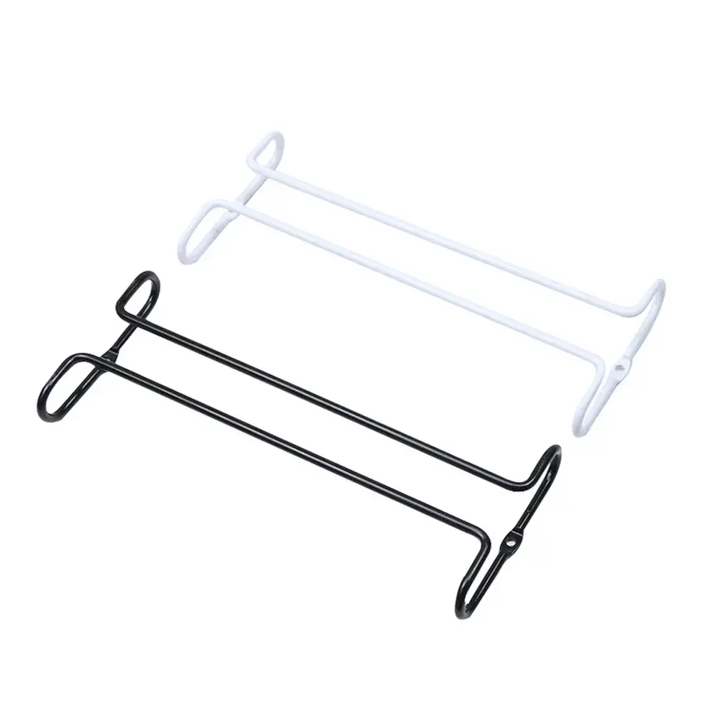 Wine Glasses Holder Bartender Stemware Hanging Rack Under Cabinet Stemware Organizer Glass Goblet Iron Rack Bar Tool