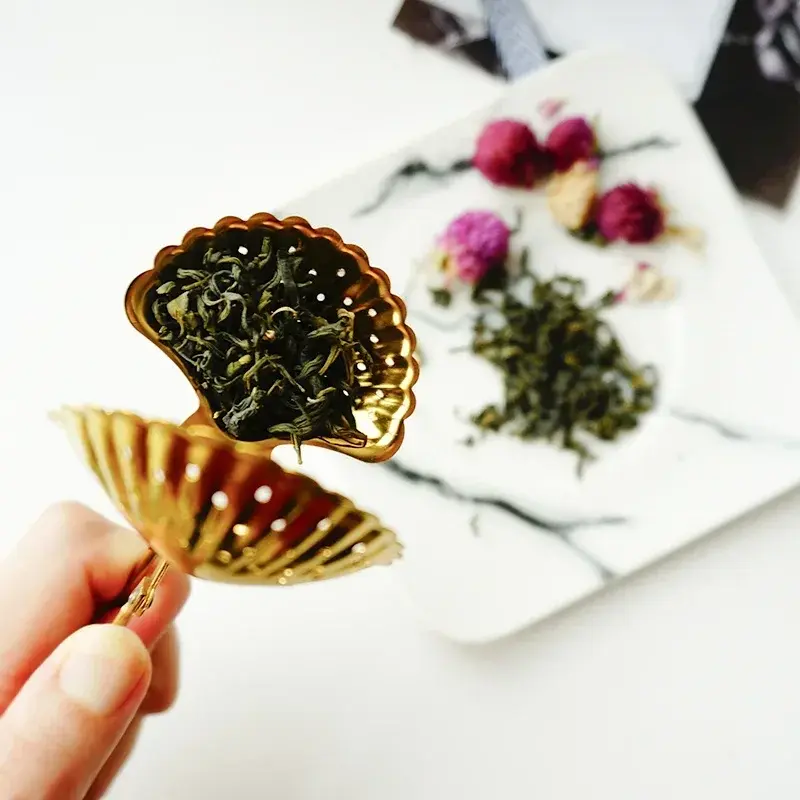 Teapot/Star/Heart Shape Tea Strainer Stainless Steel Tea Infuser with Mesh Herbal Spice Filter Diffuser Kitchen Gadget Teaware