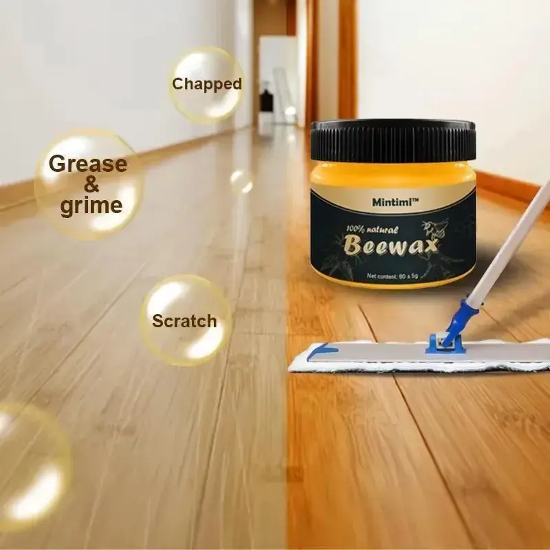 Furniture Polishing Beeswax Natural beeswax Wood Seasoning Beewax Wooden Floor Cleaning Maintenance Polished Brighten Care Wax