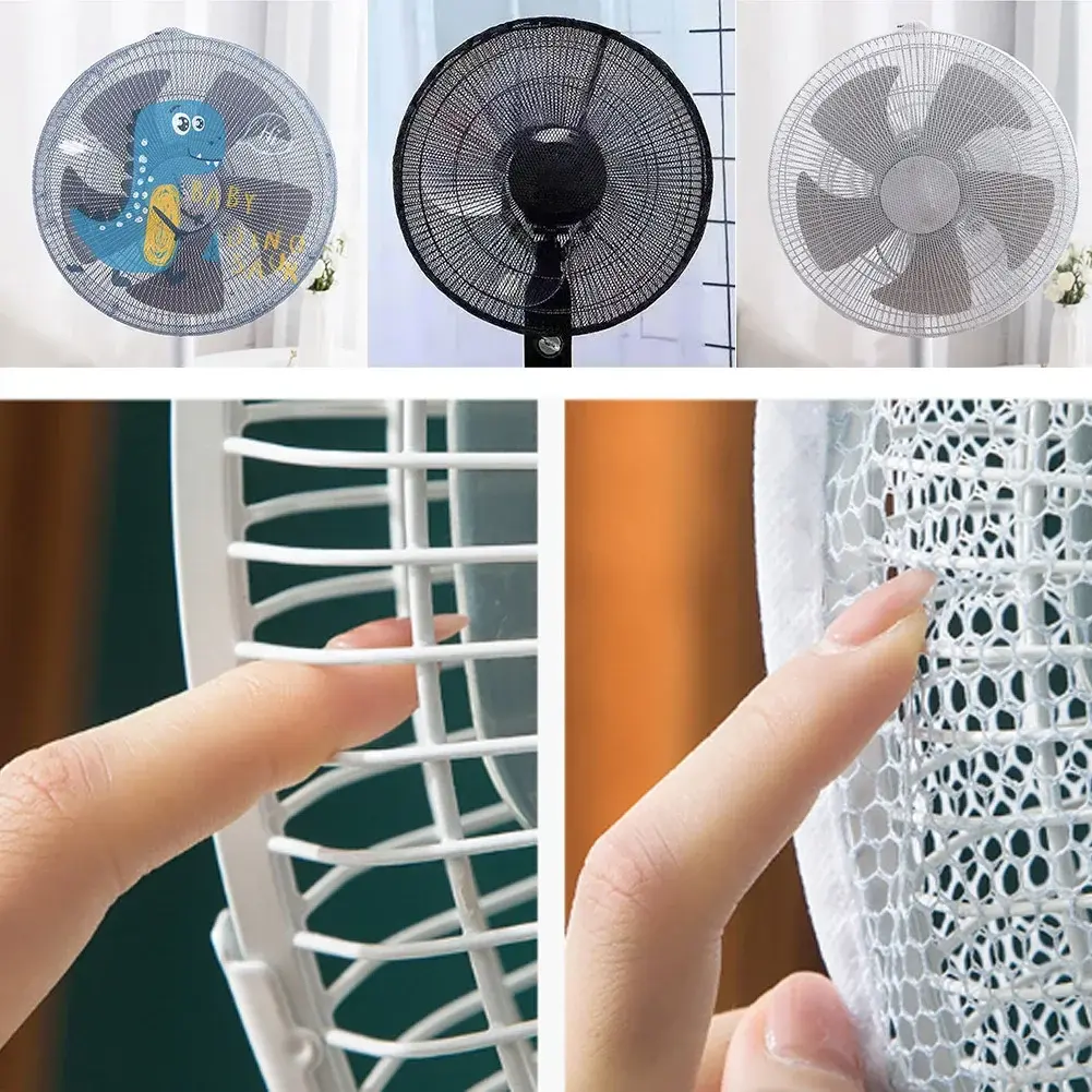 Child Baby Anti-pinch Electric Net Fan Protection Covers Kids Finger Guards Round Fan Electric Fan Cover 40-45cm Universal