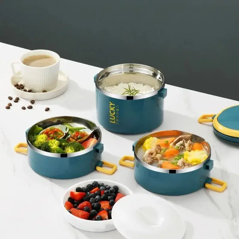 1/2/3/4 Layer Portable Lunch Box Thermo Insulation Bento Thermos Containers Bento Bag Food Warmer for Kids Food Containers