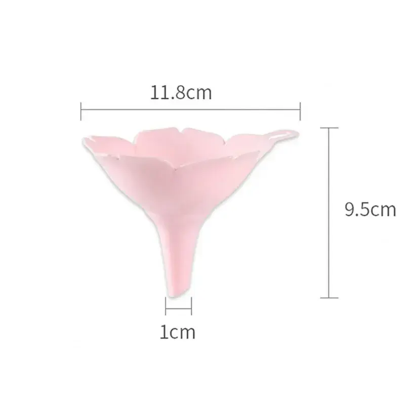 New 2Pcs/Set Flower Shape Liquid Funnels Cherry Blossom Style Funnels Home Olive Oil Condiments Liquid Powder Dispenser Kitchen