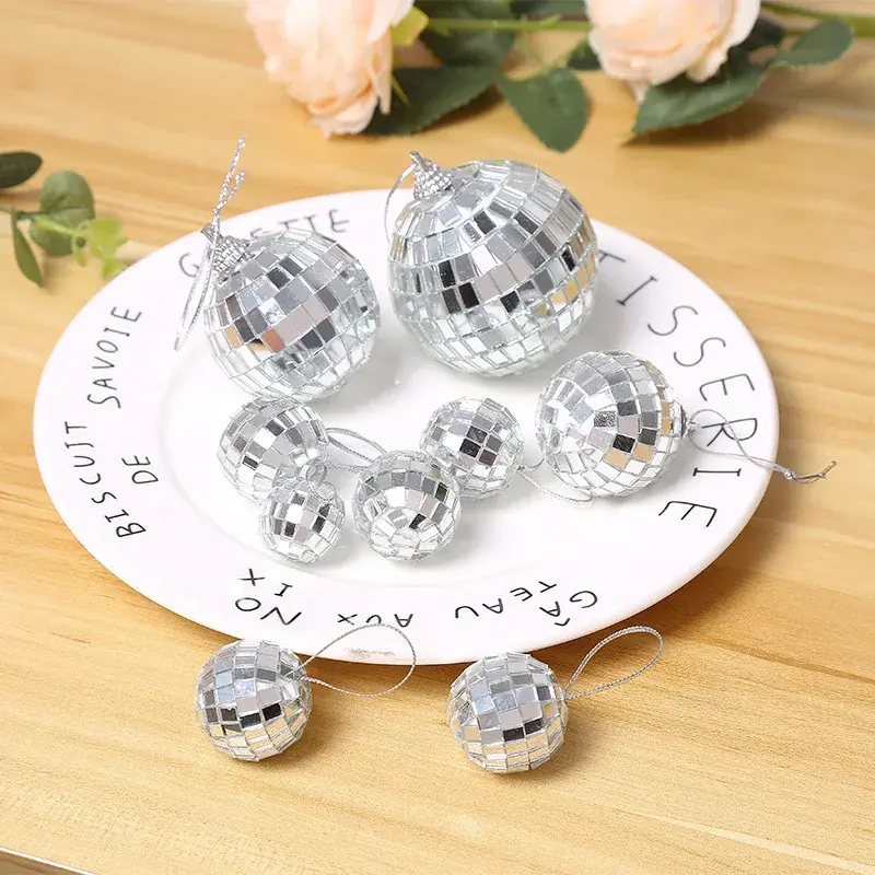 1 Box Mini Disco Ball Stage Rotating Glass Ball Reflective Mirror Ball Big Party Decor Ktv Bar Lighting Reflection Mirror Ball