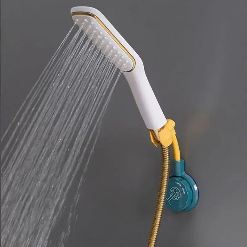 1pc Suction Cup Shower Holder Adjustable Shower Head Holder Universal Bathroom Bracket Nozzle Base Stand Punch-Free 360°Rotation