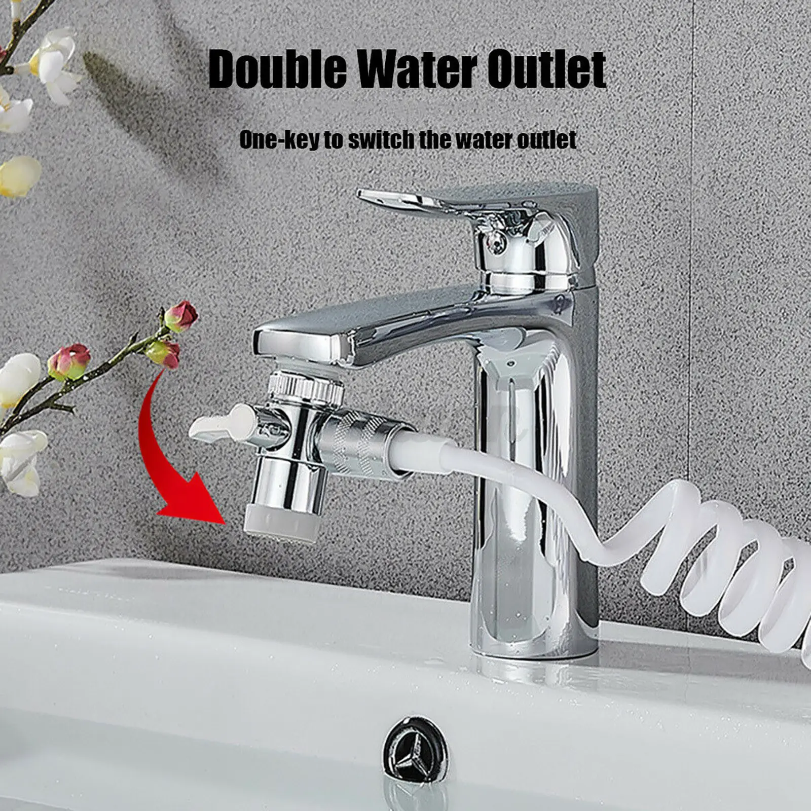 Home Bathroom Sink Faucet Sprayer Water Tap Extension Nozzle Adjustable Shower Set Sucker Wall-mounted Convenient To Install