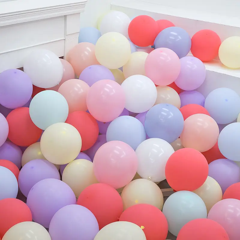100pcs 5Inch Round Balloons Matte Macaron Latex Air Globos Pastel Ball Wedding Birthday Party Baby Shower Decorations Kids Toys