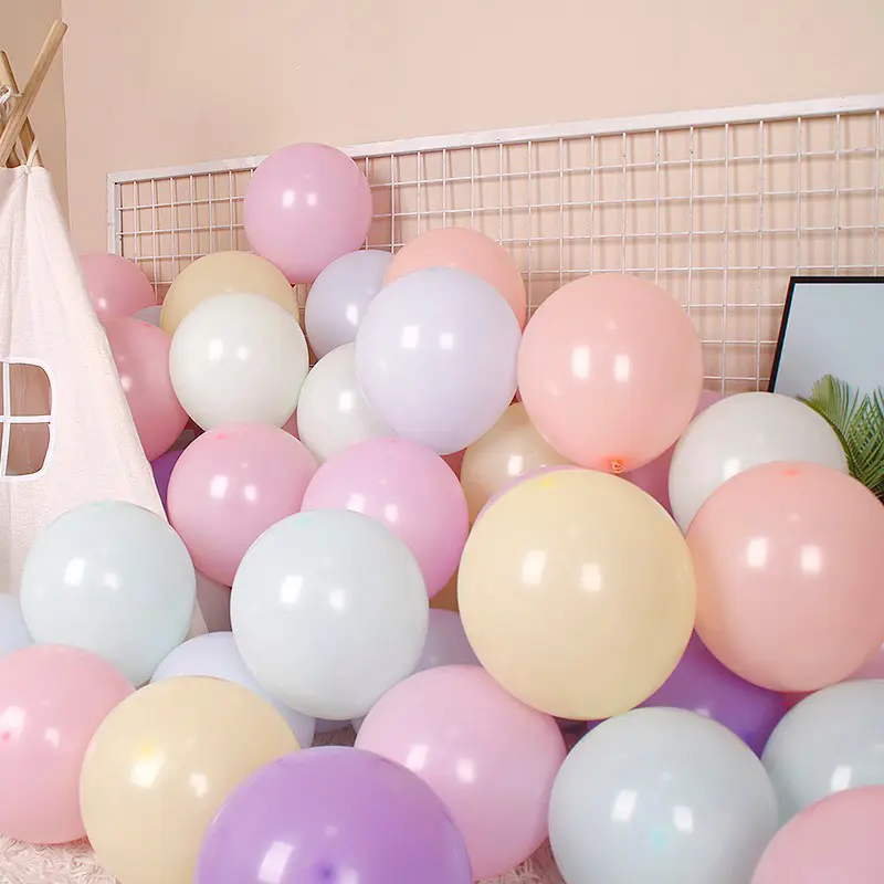 100pcs 5Inch Round Balloons Matte Macaron Latex Air Globos Pastel Ball Wedding Birthday Party Baby Shower Decorations Kids Toys