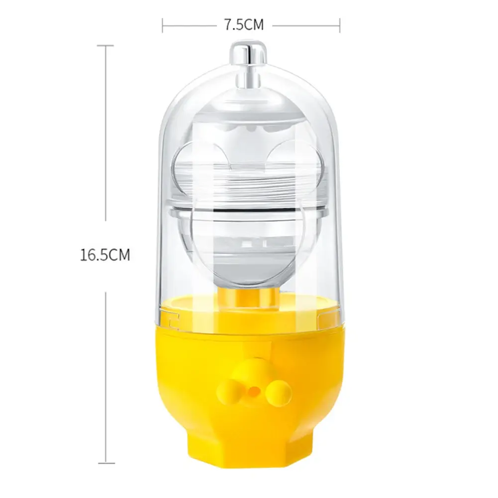 1/2PCS Hand Powered Golden Egg Maker Inside Mixer Kitchen Cooking Gadget Portable Egg Cooker Tool Egg Scrambler Shaker