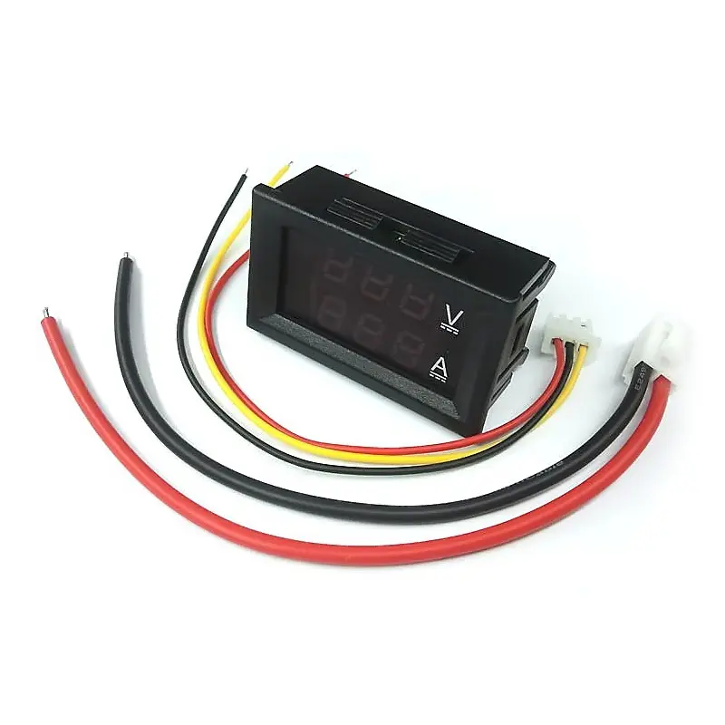 DC 100V 10A Voltmeter Ammeter LED Detector Digital Voltmeter Ammeter Dual Digital Volt Amp Meter Gauge Detector Tester Monitor