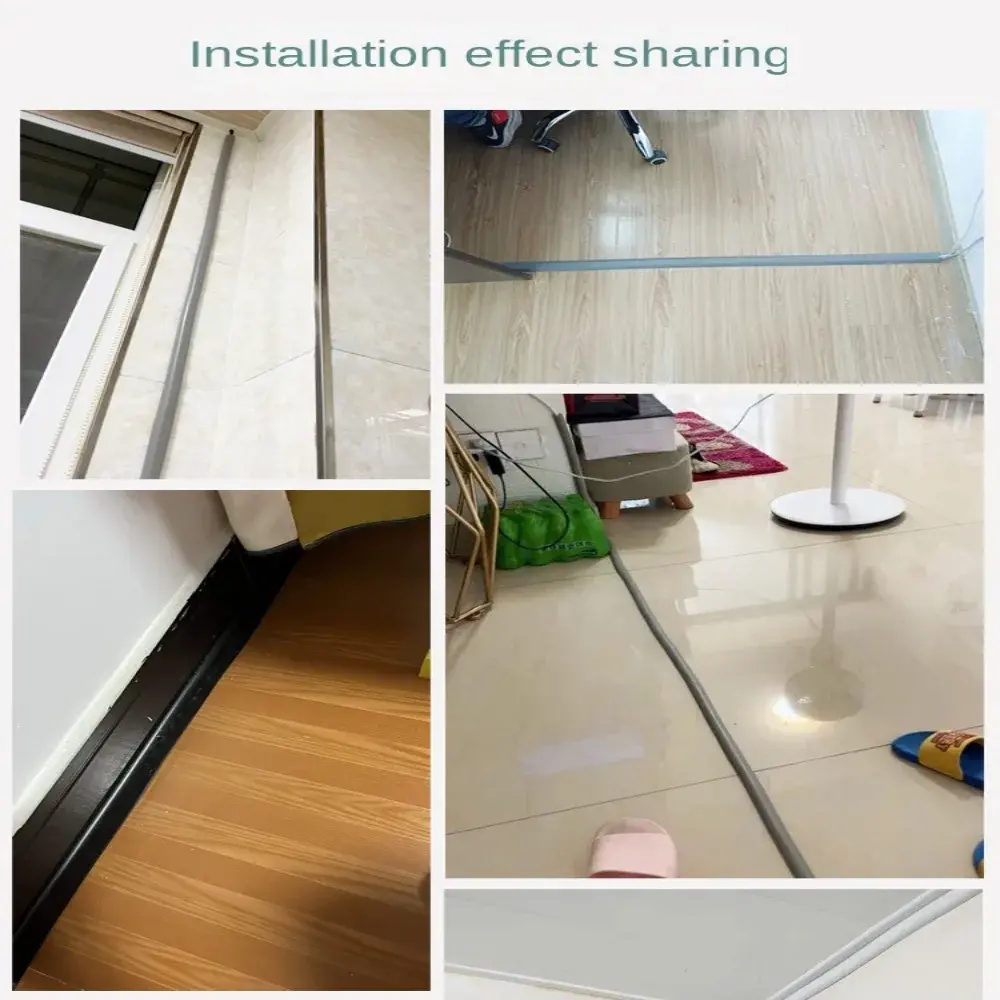 Cable Concealer Manage Anti-extrusion Floor Cord Cover Arc 2CM/2.5CM Cord Protector Self-Adhesive Durable Electric Wire Slot