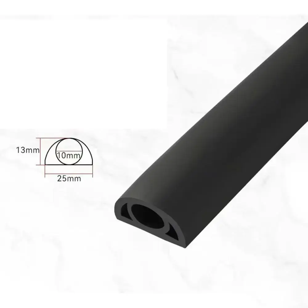 Cable Concealer Manage Anti-extrusion Floor Cord Cover Arc 2CM/2.5CM Cord Protector Self-Adhesive Durable Electric Wire Slot