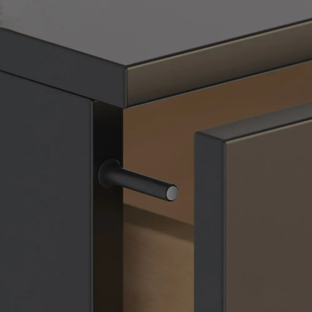 5pcs Hardware Damper Buffers Open Touch Concealed Door Stopper Door Bouncer Cabinet Catches Cabinet Door Suction