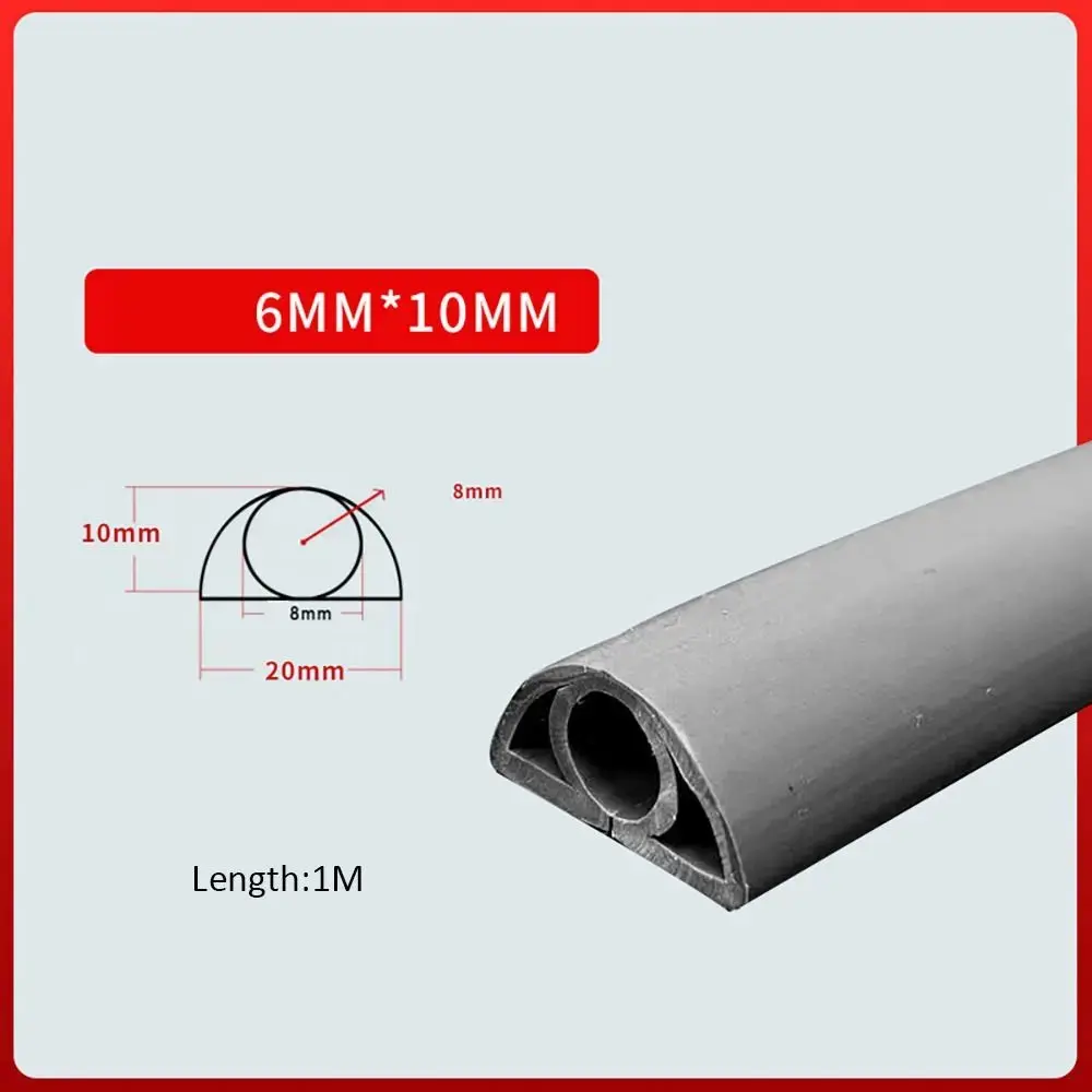 Cable Concealer Manage Anti-extrusion Floor Cord Cover Arc 2CM/2.5CM Cord Protector Self-Adhesive Durable Electric Wire Slot