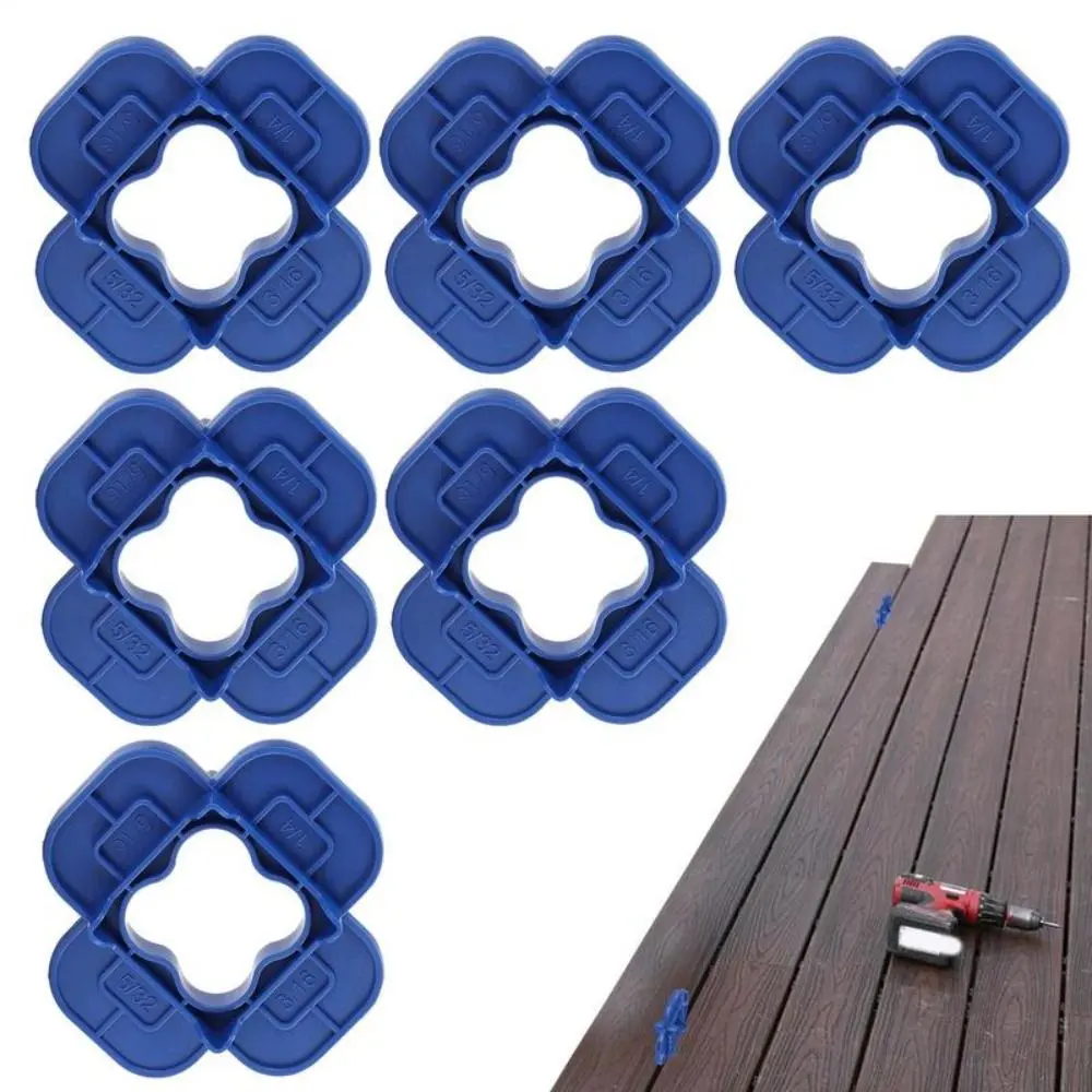 1/4/6Pcs Thickened 4-in-1 Multi-Size Deck Spacer Tool Reusable Plastic Floor Seam Width Tool Multi-function Deck Spacers