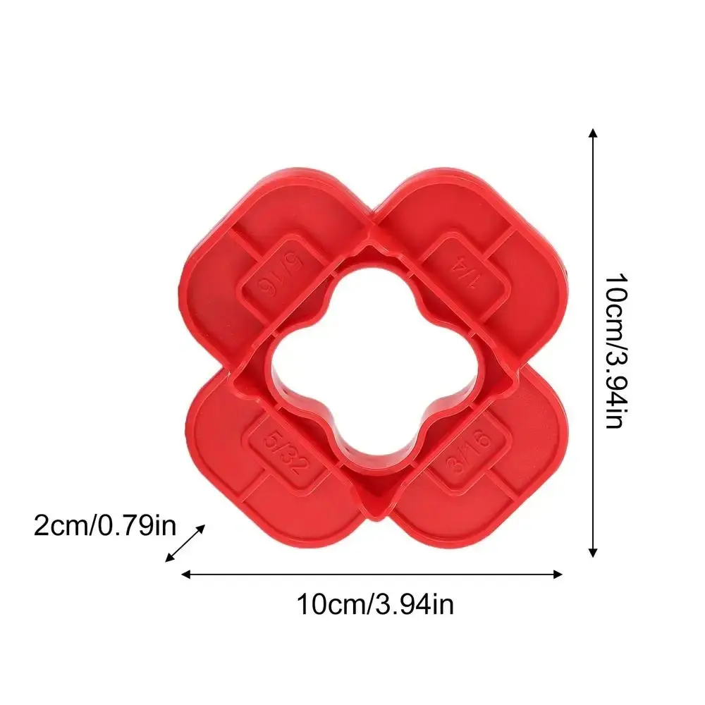 1/4/6Pcs Thickened 4-in-1 Multi-Size Deck Spacer Tool Reusable Plastic Floor Seam Width Tool Multi-function Deck Spacers
