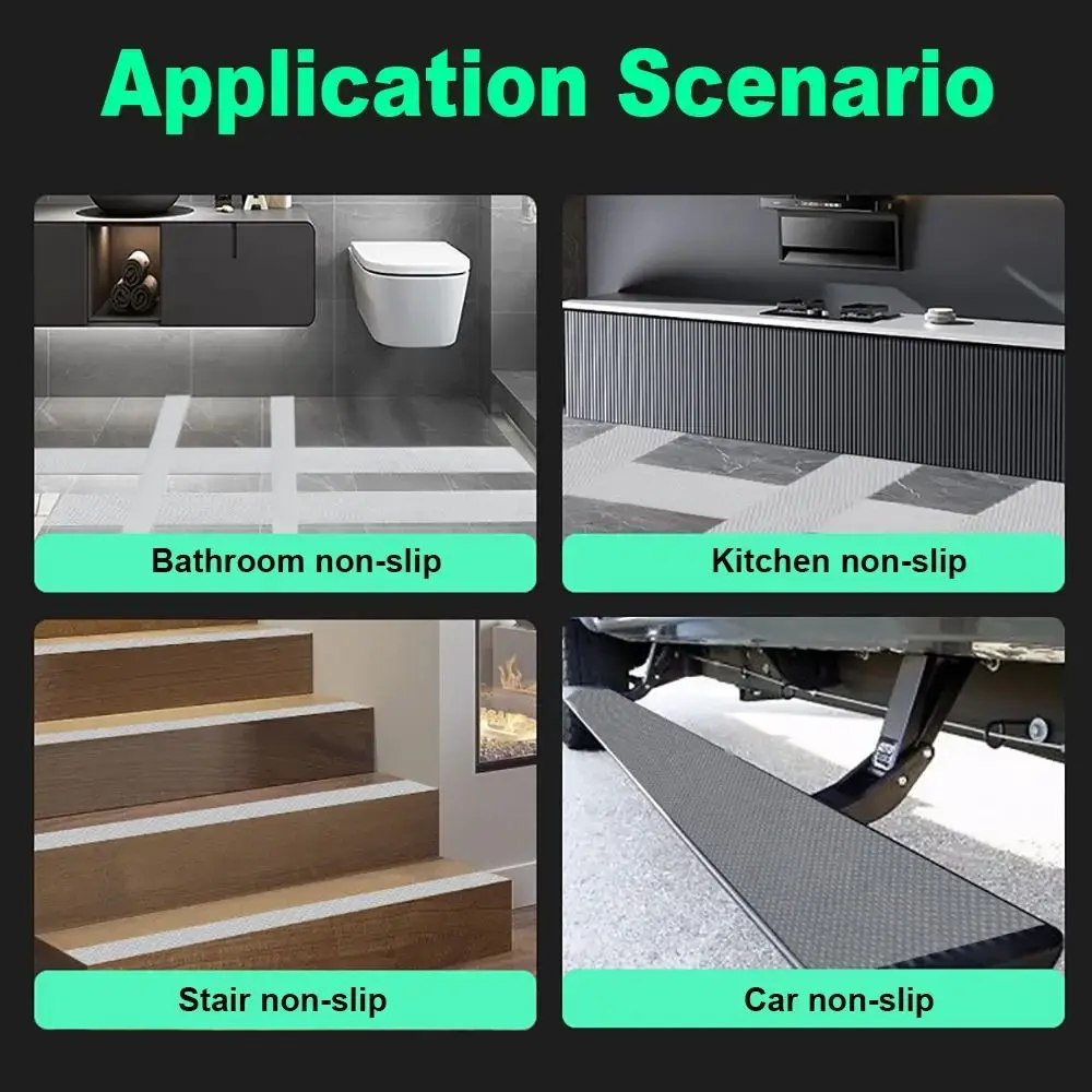 NEW Floor PEVA Tape Grid Texture Waterproof Anti-slip Tape Kitchen Bathtub Stairs Grip Sticker Bathroom