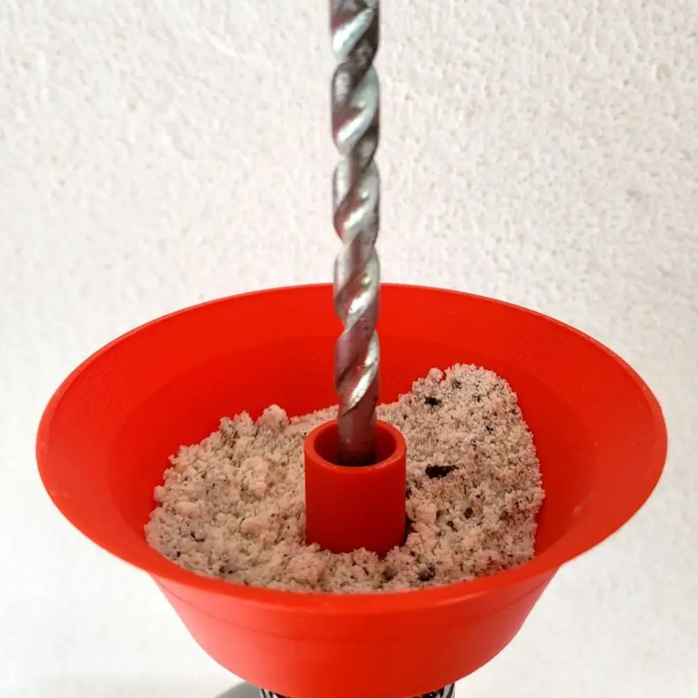 High Efficiency Electric Drill Dust Collection Box Large Capacity Non-Slip Wall Drilling Dust Collector Box Easy Installation