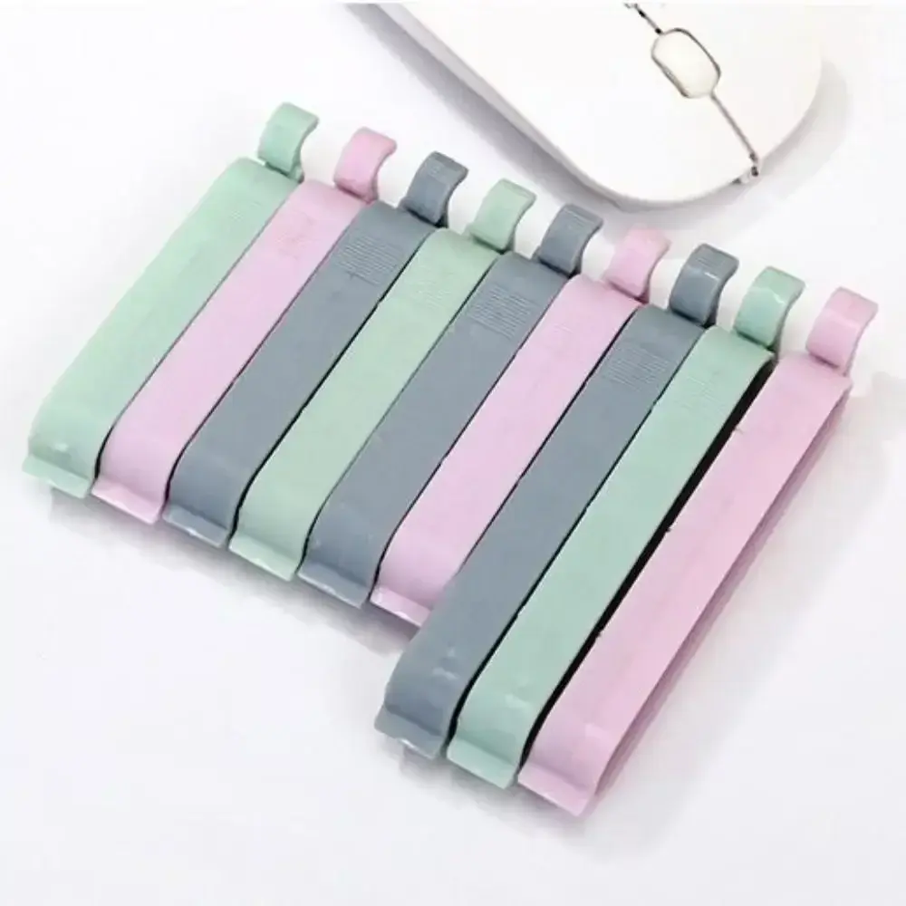 New 1 set of 12 Snack Sealing Clips Practical Plastic Debris Bag Clips Household Solid Sealing Clip Kitchen Bag