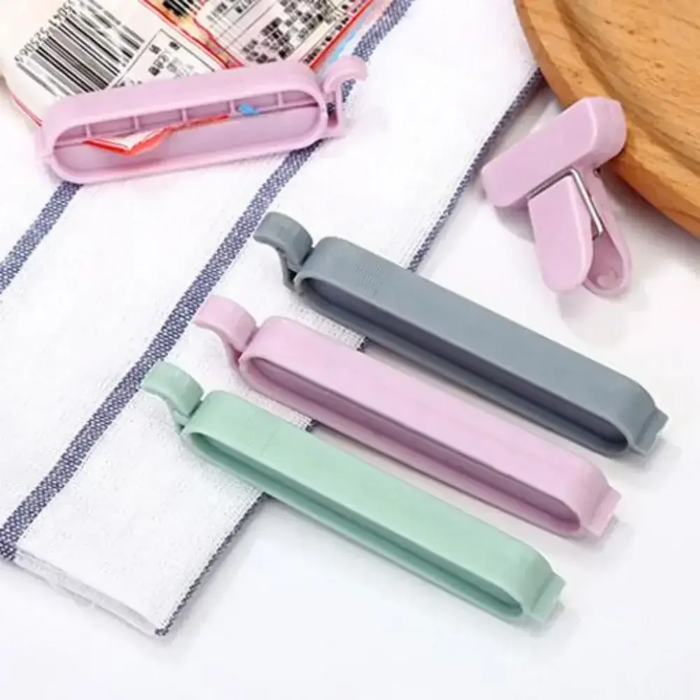 New 1 set of 12 Snack Sealing Clips Practical Plastic Debris Bag Clips Household Solid Sealing Clip Kitchen Bag