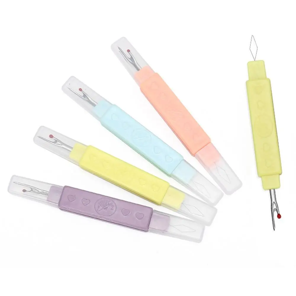 Needlework Sewing Seam Ripper Plastic Handle 2in1 Threads Remove Embroidery Cross Stitch DIY Sewing Accessories Stitch Unpicker