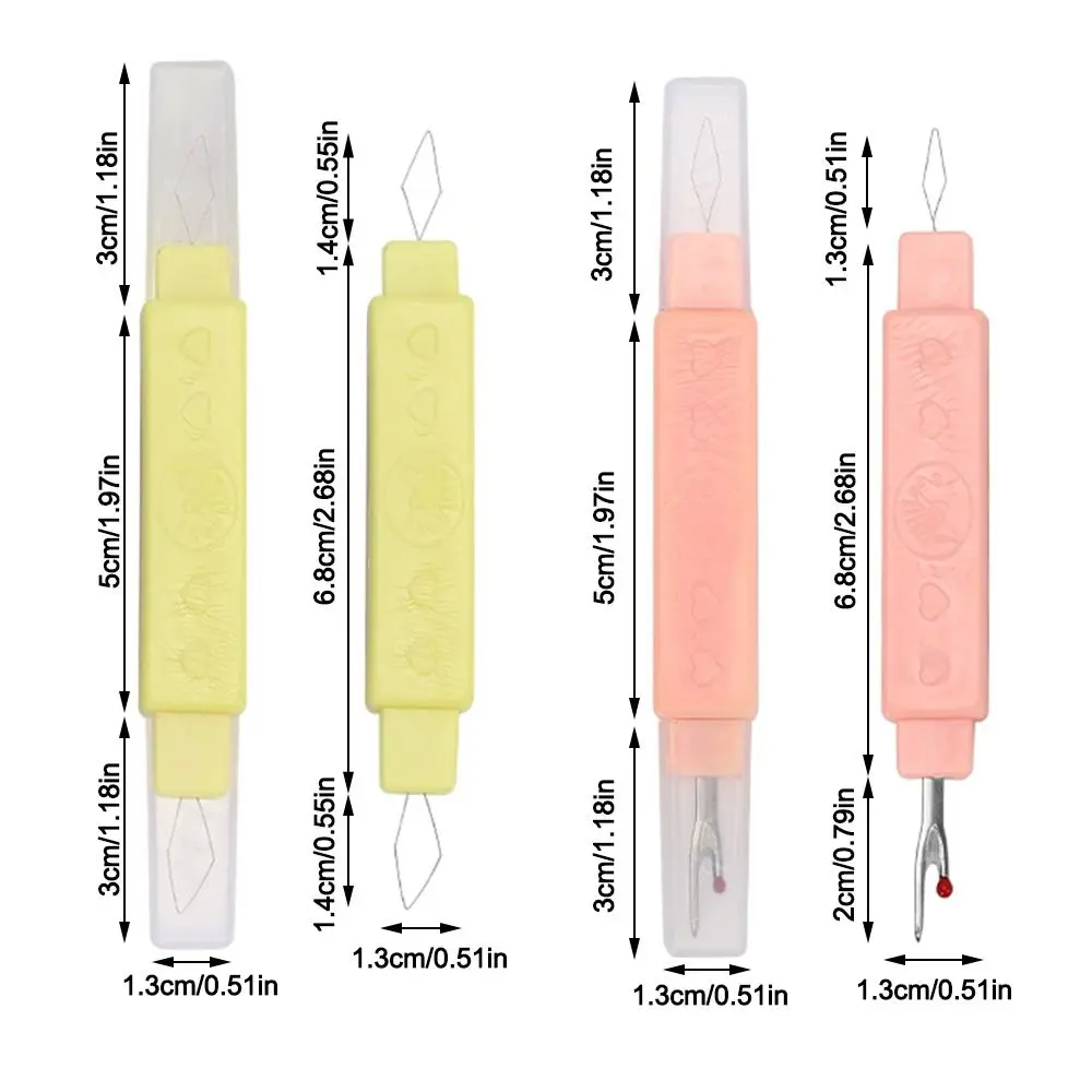 Needlework Sewing Seam Ripper Plastic Handle 2in1 Threads Remove Embroidery Cross Stitch DIY Sewing Accessories Stitch Unpicker