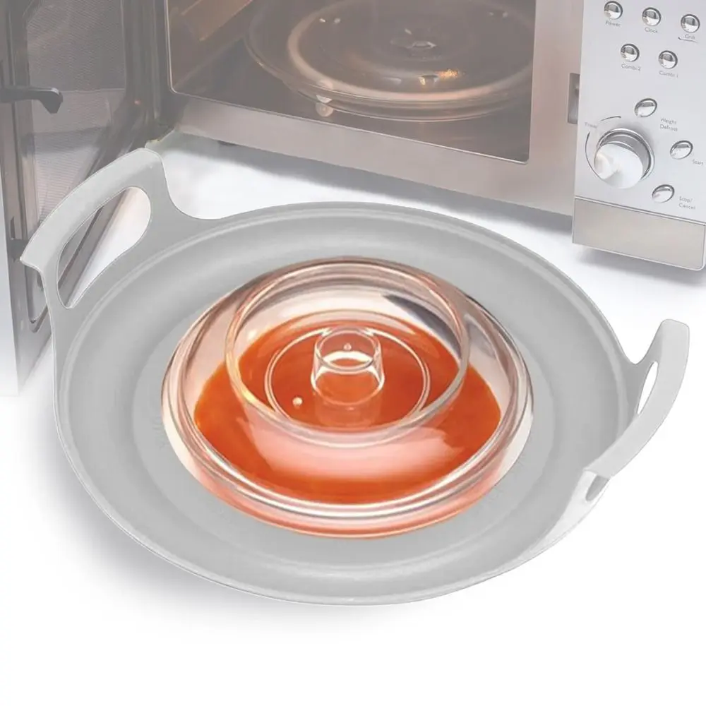 New Anti-deformed Microwave Plate Tray Easy to Clean Home Cooking Supplies Microwave Plates Holder PP Kitchen Plate Steam Holder