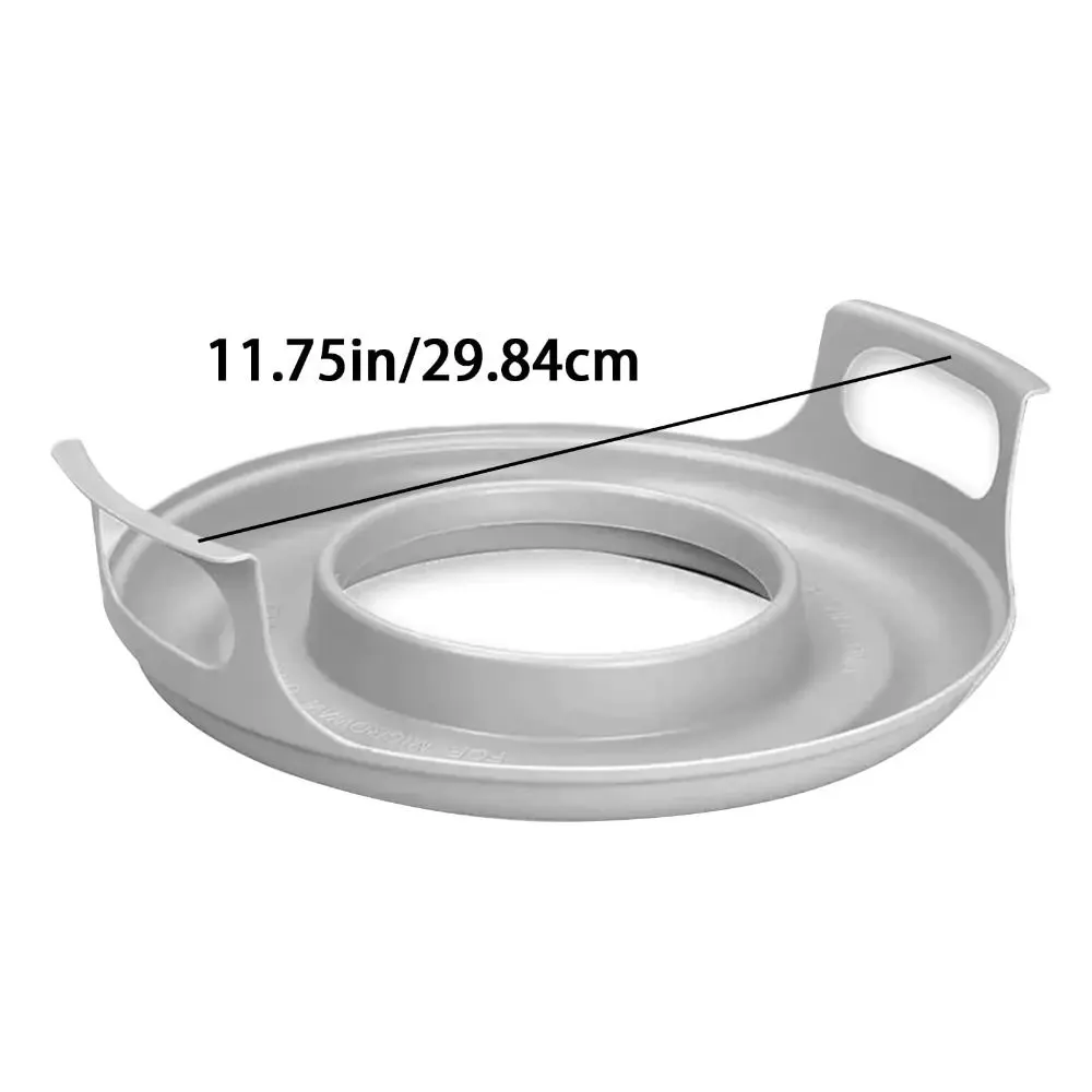 New Anti-deformed Microwave Plate Tray Easy to Clean Home Cooking Supplies Microwave Plates Holder PP Kitchen Plate Steam Holder