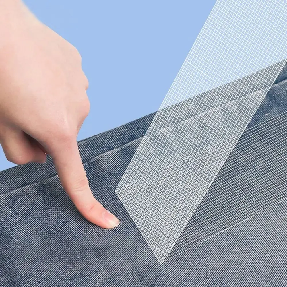 10Yards Non Woven Fabric Hot Melt Double Sided Tape Fastener Bond No Sewing Required Hem Tape Iron Heating Household Repair