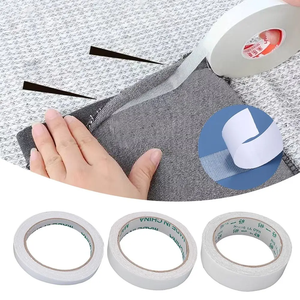 10Yards Non Woven Fabric Hot Melt Double Sided Tape Fastener Bond No Sewing Required Hem Tape Iron Heating Household Repair