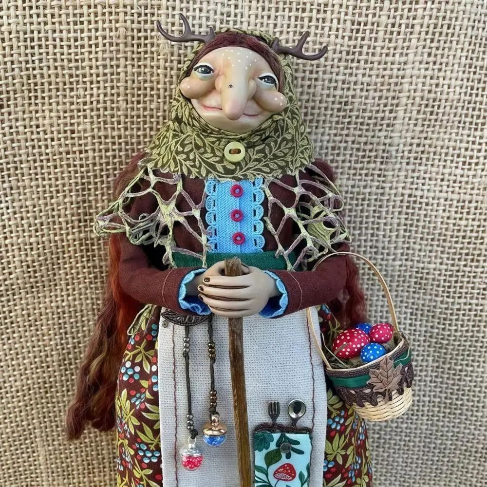 New Good Luck Kitchen Witch Doll Charm Home Charming Witch Doll Handmade Witch Doll Home and Halloween Decoration