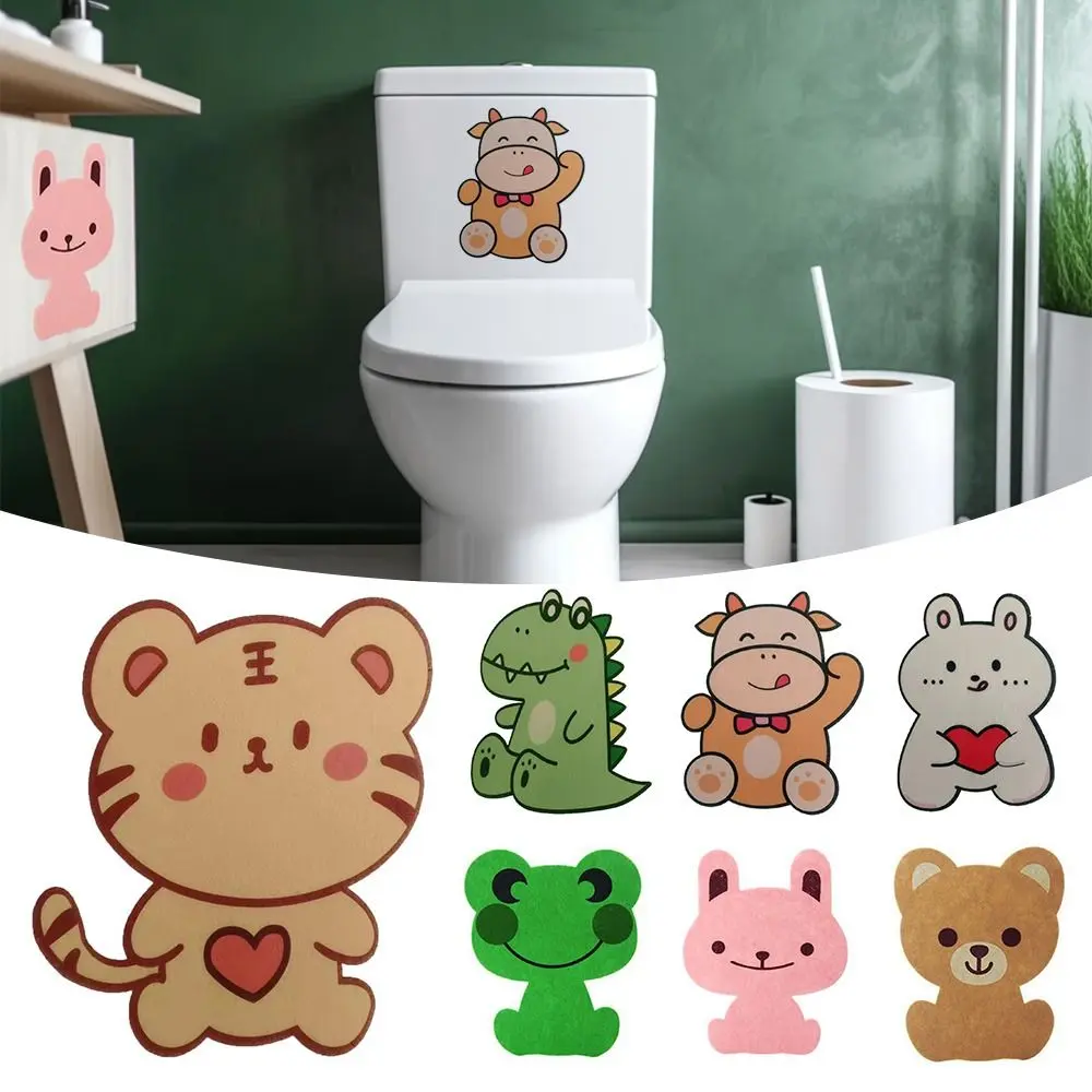 Self adhesive Toilet Deodorant Stickers Cartoon Animal Rose Lemon Jasmine Fragrant Toilet Remove Odor Stickers Plush Paper