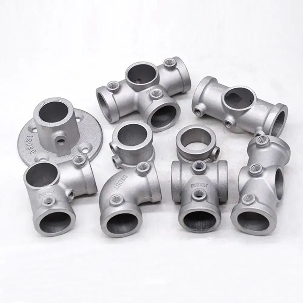 1\2''/3\4" Pipe Fitting Connector Fixed buckle Aluminum Alloy Steel Frame Fasteners Corner Elbow Circular Pipe Connector
