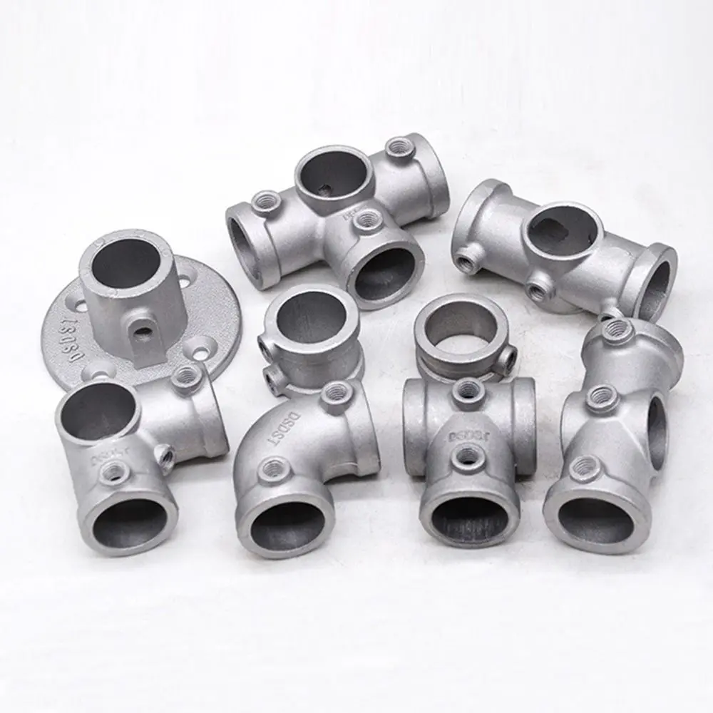 1\2''/3\4" Pipe Fitting Connector Fixed buckle Aluminum Alloy Steel Frame Fasteners Circular DIY Circular Pipe Connector pipes