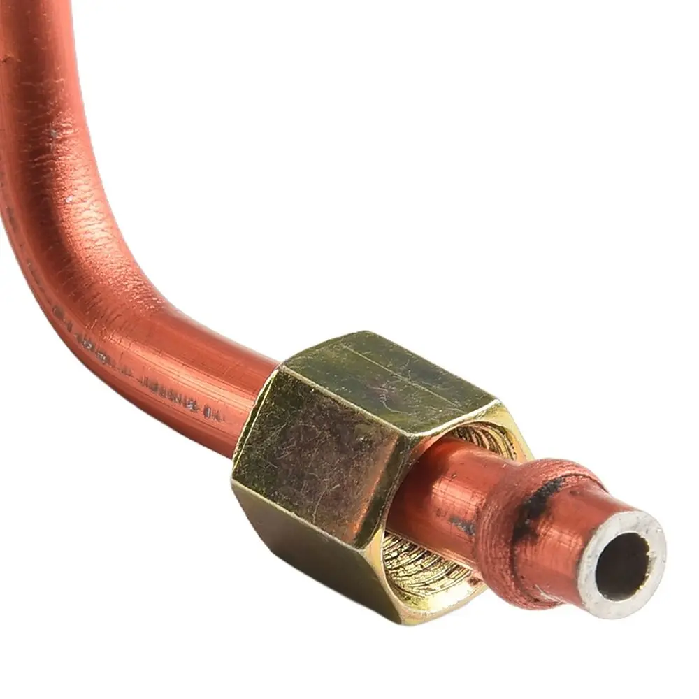 1Pcs Aluminum Copper-plated Air Compressor Exhaust Tube 200/400/600/800mm Bendable Pressure Relief Valve Tube Air Line Hose