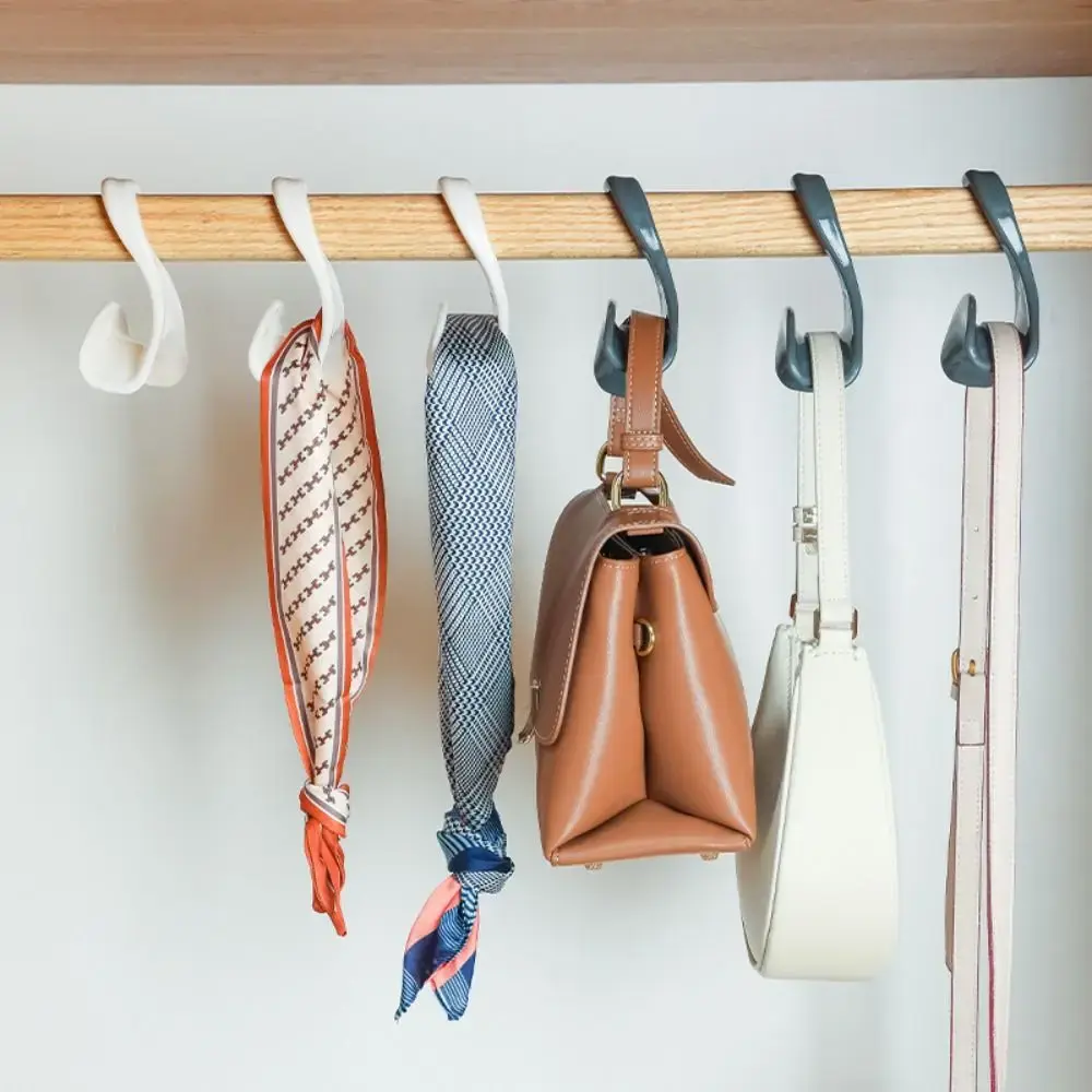 Multifunctional Plastic Hanging Storage Rack Closet Rod Anti-Damage Purse Handbag Hanger Hooks Handbag Organizer Wardrobe