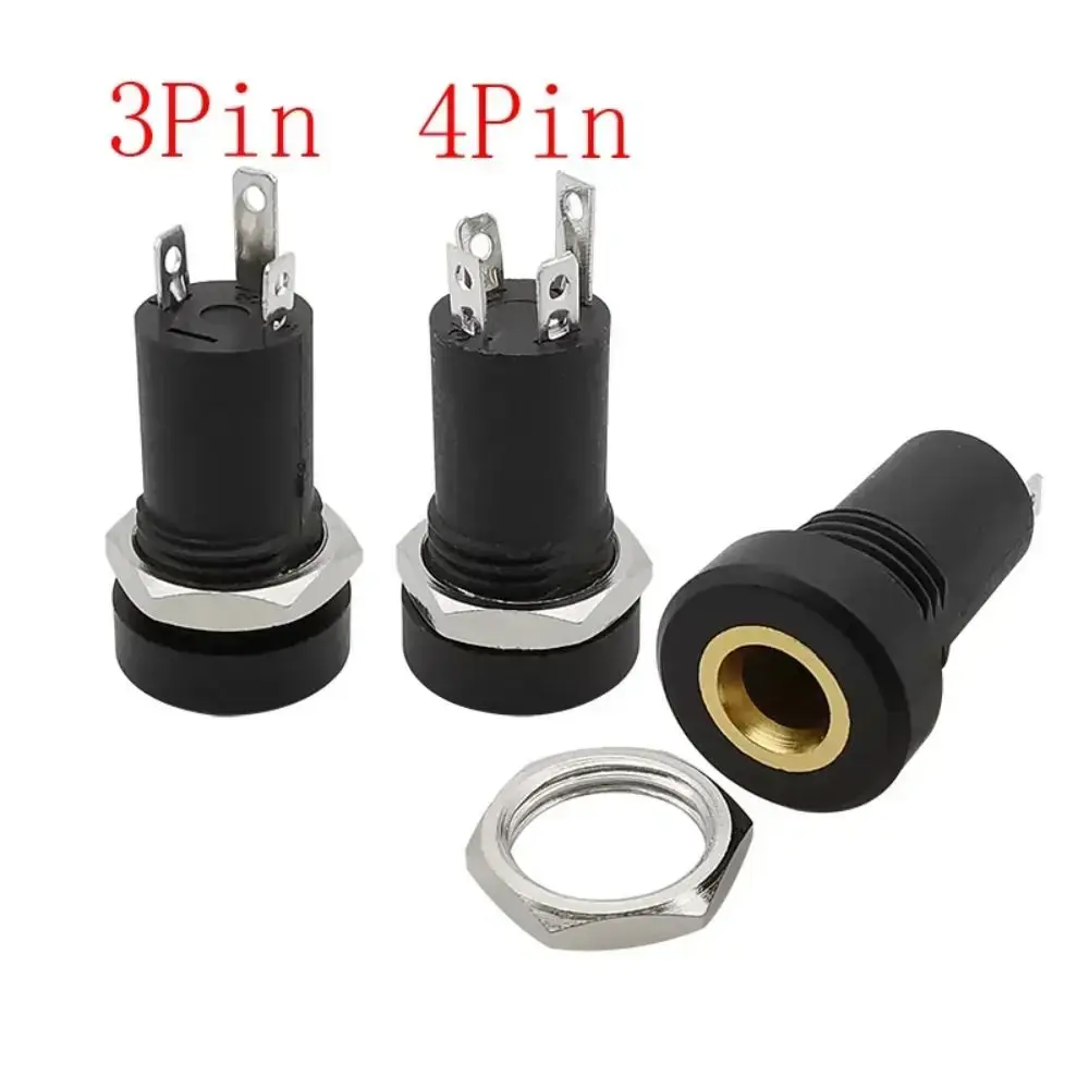 3.5 mm 3/4 Pin 3.5mm Audio Jack Socket Gold Plated PJ392A 3.5 mm Headphone Female Socket 3/4 Pole Stereo Audio Socket