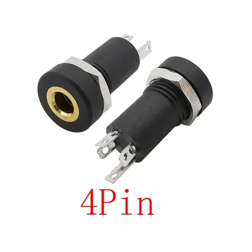 3.5 mm 3/4 Pin 3.5mm Audio Jack Socket Gold Plated PJ392A 3.5 mm Headphone Female Socket 3/4 Pole Stereo Audio Socket