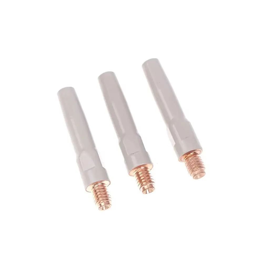 1Pcs New Coating Protect Welding Contact Tips 0.8/1.0/1.2mm 45mm MIG Nozzle Tip Copper Conductive Welding Tool Parts