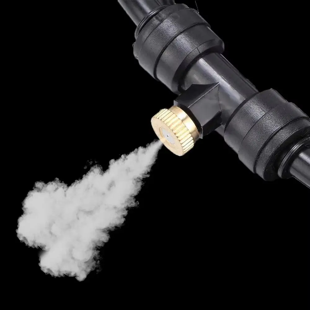 High Quality Threaded Atomizing Nozzle Brass 0.1-0.7mm Misting Nozzle Fog Spray