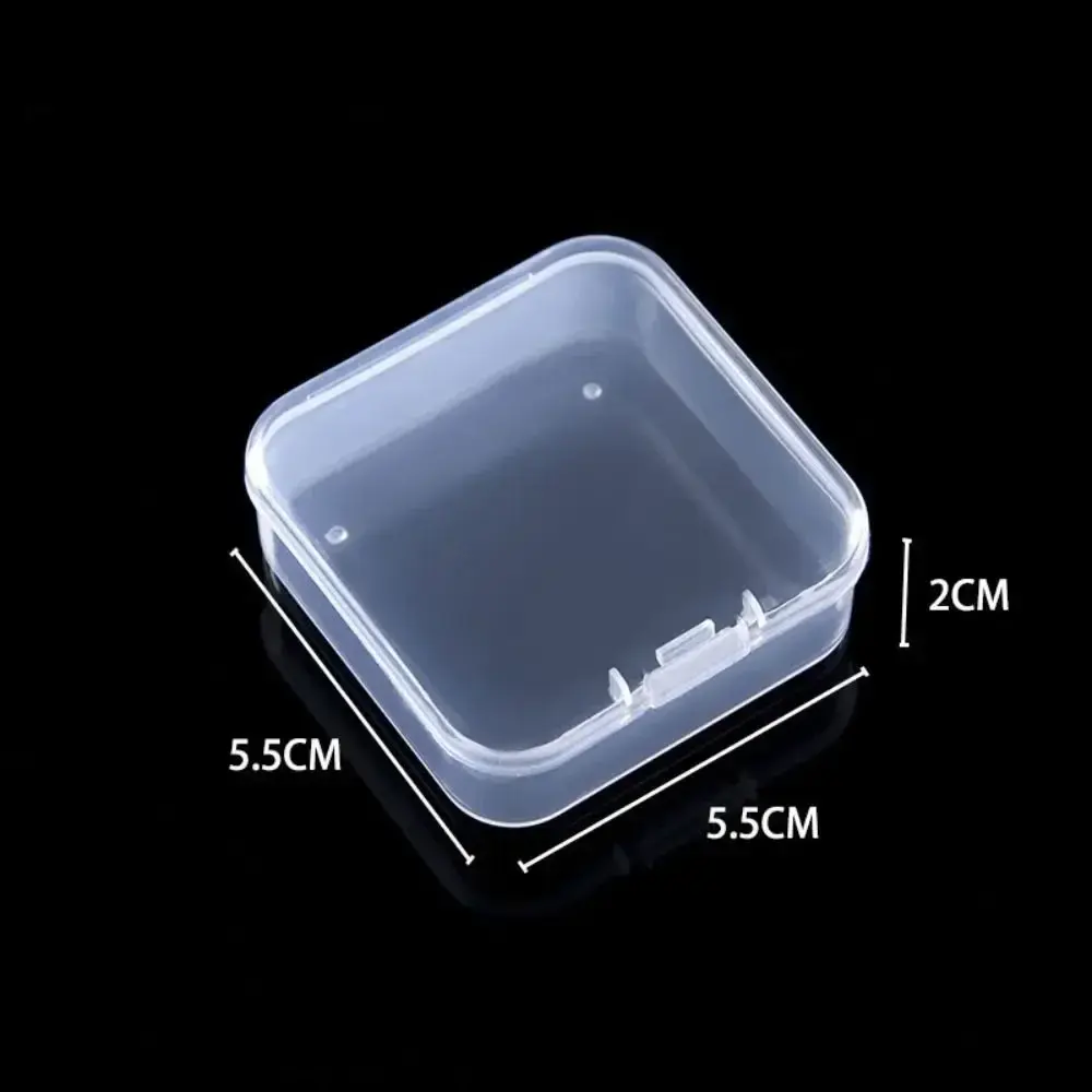 Hot Square Storage Box Transparent Durable Small Items Case Plastic Jewelry Beads Container Power Tools Holder