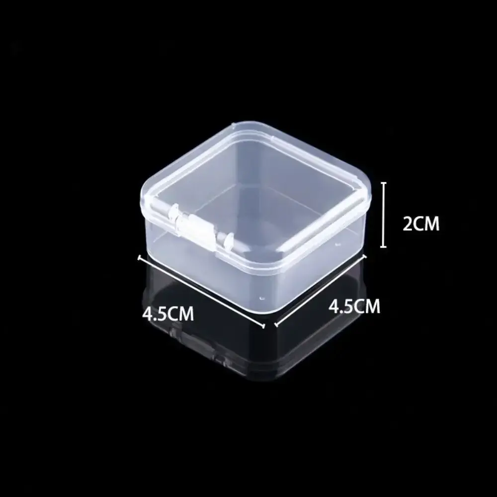 Hot Square Storage Box Transparent Durable Small Items Case Plastic Jewelry Beads Container Power Tools Holder